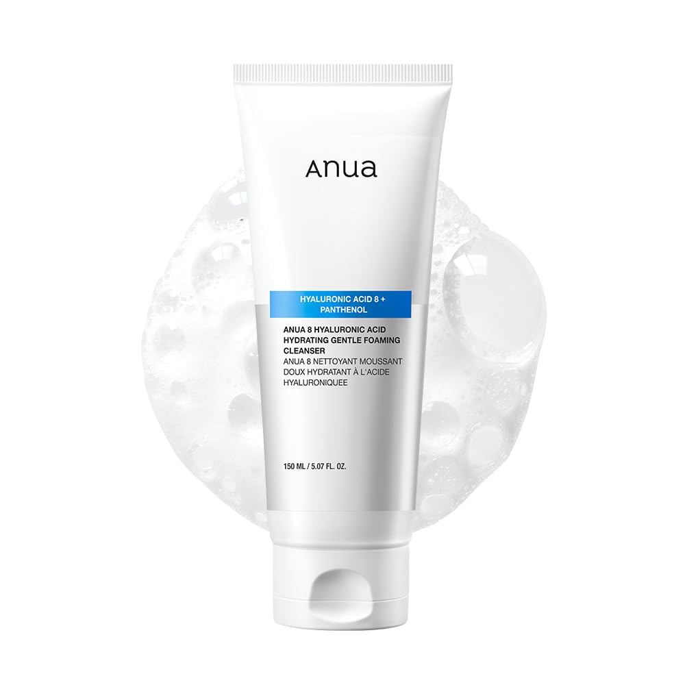 Anua Hydrating Gentle Foaming Cleanser, Hyaluronic Acid, Glycerin, Zinc, Panthenol, Korean Face Wash for Dry Skin ANUA buy supplements canada