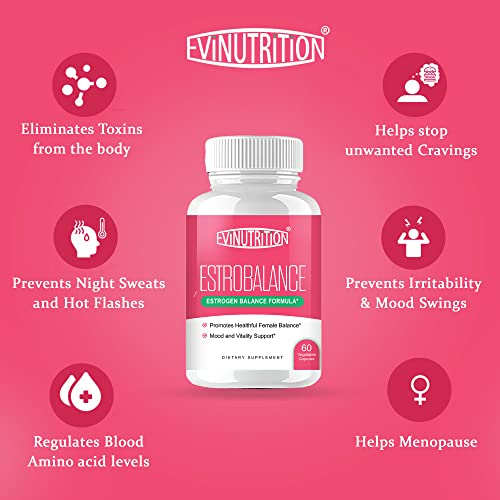 Evinutrition Estrobalance Capsule for Women - Menopause Mood and Energy Support Evinutrition buy supplements canada