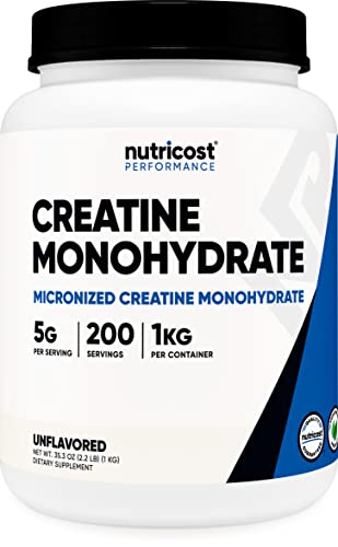 Nutricost Creatine Monohydrate Micronized Powder (1 KG) - Pure Creatine Monohydrate Nutricost buy supplements canada