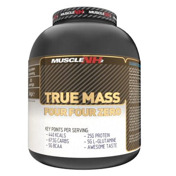 MuscleNh2 True Mass Four Four Zero Mass Gainer Protein Powder, High Calories and Protein MuscleNh2 buy supplements canada