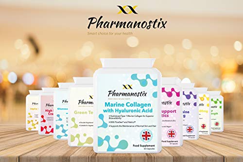 Marine Collagen with Hyaluronic Acid & Seaweed - 60 Capsules - Skin, Hair & Nails Formula Pharmanostix buy supplements canada