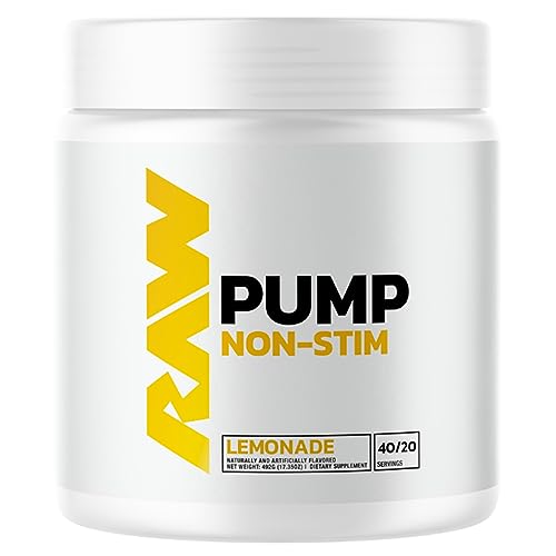 RAW Pump Stim Free Pre Workout | Non-Stimulant Pre Workout Supplement Powder Nitric RAW buy supplements canada