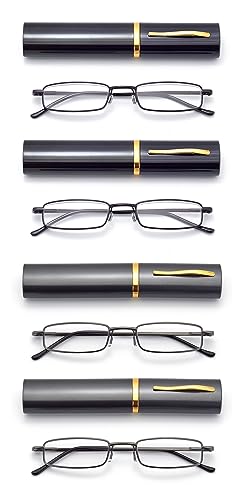 HIGHLIKE 4-Pack Slim Pocket Reading Glasses Men Women, Compact Readers Super Clear HIGHLIKE buy supplements canada