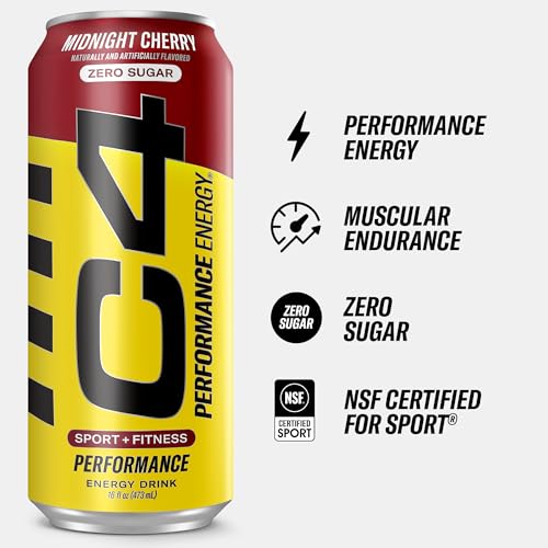 C4 Energy Carbonated Zero Sugar Energy Drink, Pre Workout Drink + Beta Alanine, Midnight Cellucor buy supplements canada