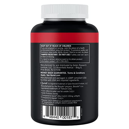 Qunol CoQ10 200mg Softgels, Ultra CoQ10 - Ultra High Absorption Coenzyme Q10 Supplem Qunol buy supplements canada