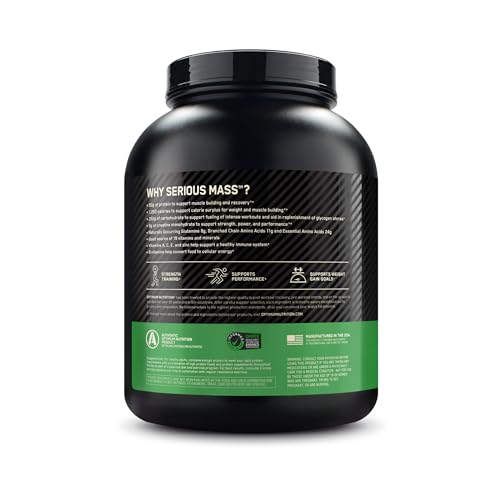 Optimum Nutrition Serious Mass, Weight Gainer Protein Powder with Creatine, Added Optimum Nutrition buy supplements canada