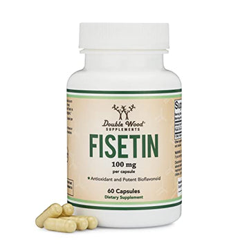 Fisetin Supplement - 100mg of Bioactive Flavnonols, 60 Count (Natural Bioflavonoid Double Wood Supplements buy supplements canada