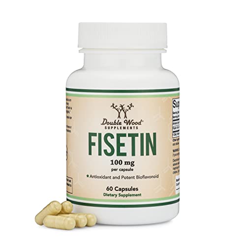 Fisetin Supplement - 100mg of Bioactive Flavnonols, 60 Count (Natural Bioflavonoid Double Wood Supplements buy supplements canada