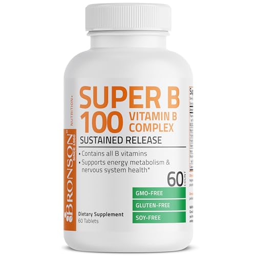 Bronson Vitamin B 100 Complex High Potency Sustained Release (Vitamin B1, B2, B3, B6) Bronson buy supplements canada