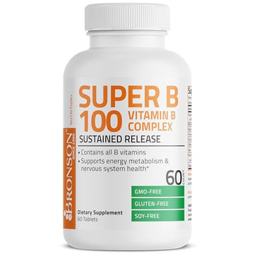 Bronson Vitamin B 100 Complex High Potency Sustained Release (Vitamin B1, B2, B3, B6) Bronson buy supplements canada