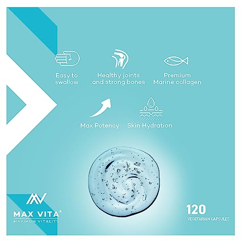 Marine Collagen Supplement 1200mg with Hyaluronic Acid & Vitamin C Hydrolysed Peptides Powder MAX VITA MAXIMUM VITALITY buy supplements canada
