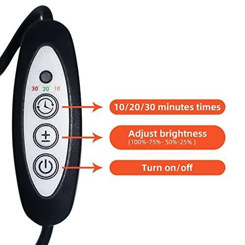 TherapSky Red Light Therapy Device 45W LED Red Infrared Light Therapy Lamp w/Remote Control and Timer therapsky buy supplements canada
