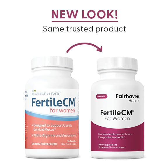 Fairhaven Health FertileCM Fertility Supplement for Women, Capsules - Fertile Cervical Mucus, Ovulation Cycle, Includes L-Arginine, N-Acetyl-Cysteine, Grape Seed Extract and Vitamin C - 90 Capsules Fairhaven Health buy supplements canada