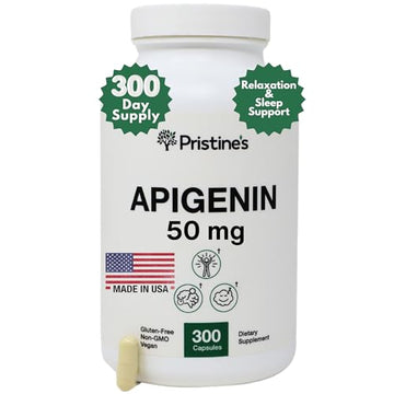 PRISTINE'S Apigenin Relaxation & Sleep Supplement Support - 50mg 300 Day Supply PRISTINE'S buy supplements canada