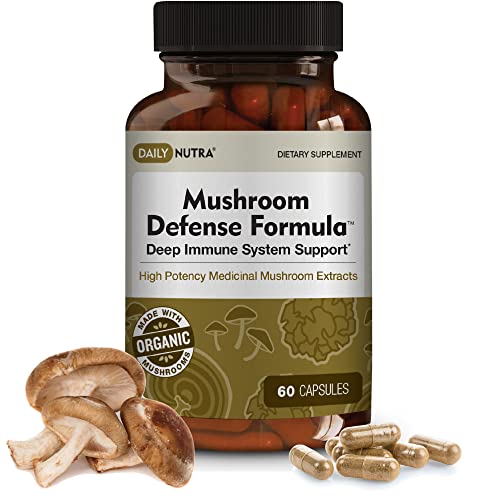 DailyNutra Mushroom Defense Formula - Immune Support Supplement | Organic DailyNutra buy supplements canada