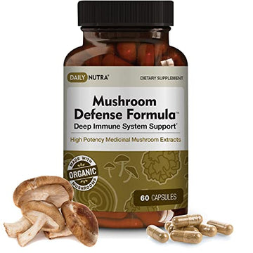 DailyNutra Mushroom Defense Formula - Immune Support Supplement | Organic DailyNutra buy supplements canada