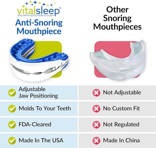 VitalSleep Anti-Snoring Mouthpiece, Adjustable Jaw Positioning Vital Sleep buy supplements canada