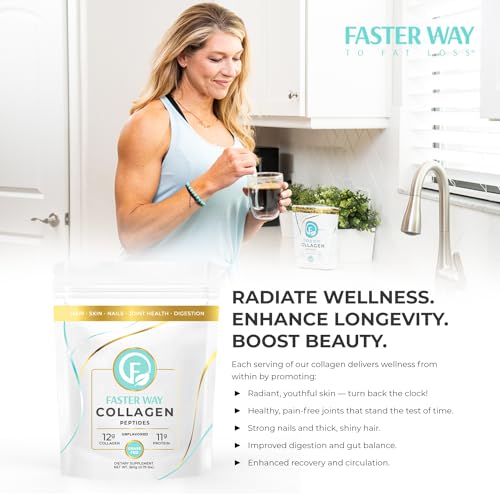 FASTer Way to Fat Loss, Unflavored, 360g Grass-Fed Beef Collagen Peptides for Skin FASTer Way to Fat Loss buy supplements canada