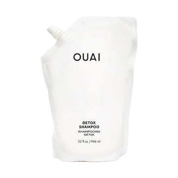 OUAI Detox Shampoo Refill - Clarifying Shampoo for Build Up, Dirt, Oil, Product and Hard Water - Apple Cider Vinegar & Keratin for Clean, Refreshed Hair - Sulfate-Free Hair Care (32 oz) OUAI buy supplements canada