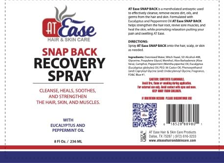 AT Ease Snap Back Recovery Muscle Spray AT Ease buy supplements canada