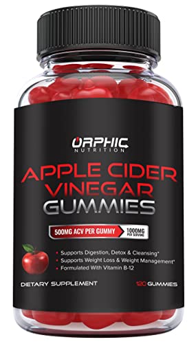 Apple Cider Vinegar Gummies with Mother- 1000mg - Supplement Formulated to Support ORPHIC NUTRITION buy supplements canada