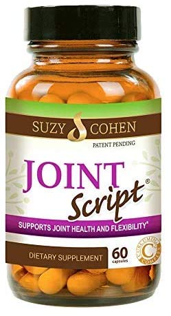 Suzy Cohen Joint Script Joint Support Supplement with Hyaluronic Acid, C3 Curcumin Turmeric Extract, MSM, Collagen Peptides, Ginger, and Boswellia for Maximum Flexibility, Tendon and Cartilage Health Script Essentials buy supplements canada