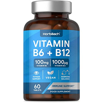 Vitamin B6 and B12 Tablets High Strength | 60 Count | with 100mg of Vitamin B6 Horbäach buy supplements canada