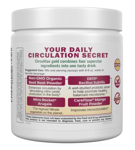 IVL - CircuMax Gold - Nitric Oxide Supplement Powder Boost - Organic Beets - Beetroot IVL buy supplements canada