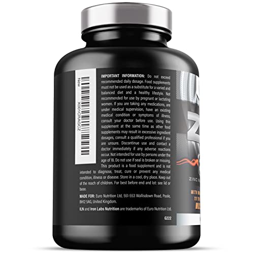 ZM6 - High Strength Zinc Magnesium Supplement - Zinc & Magnesium for Muscle Function Iron Labs Nutrition buy supplements canada