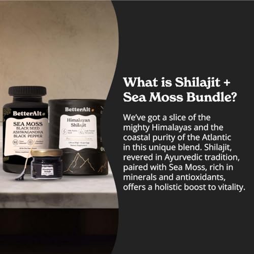 Better Alt Energy Duo with Pure Himalayan Shilajit Resin 30 gm & Sea Moss Capsules Better Alt buy supplements canada