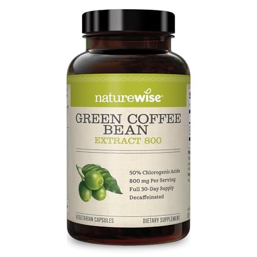 NatureWise Green Coffee Bean Extract - Pure Green Coffee Bean Capsules 800mg NatureWise buy supplements canada