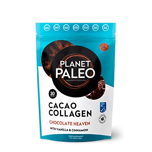 Planet PaleoCacao Collagen Powder (285g, 30 Servings) - MSC Certified, Wild Caught Marine Collagen Planet Paleo buy supplements canada