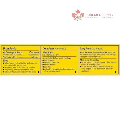 Preparation H Hemorrhoid Cooling Gel with Aloe for Fast Discomfort Relief - 0.9 Oz Tube Preparation H buy supplements canada