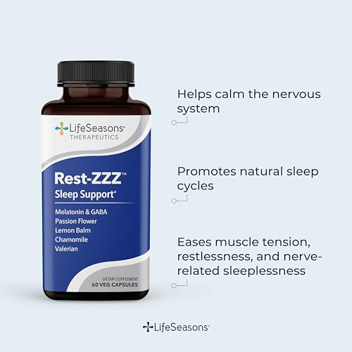 Rest-ZZZ - Powerful Sleep Support Supplement - Fall Asleep & Stay Asleep - Calms Nervous System LifeSeasons buy supplements canada