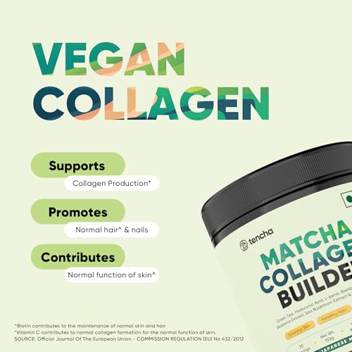 Collagen Supplements for Women & Men, 30 Servings, 150 GM | 100% Vegan Collagen Powder Tencha buy supplements canada