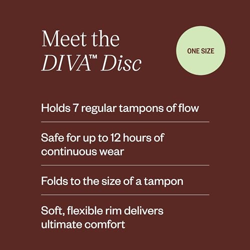 Diva Disc - Comfortable, Reusable Menstrual Disc with Leakproof Shield - Period Disc for Up to 12 Hours DivaCup buy supplements canada