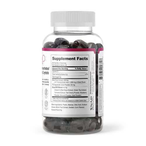 Snap Supplements Nitric Oxide Beet Root Gummies - Support Healthy Blood Circulation Snap Supplements buy supplements canada