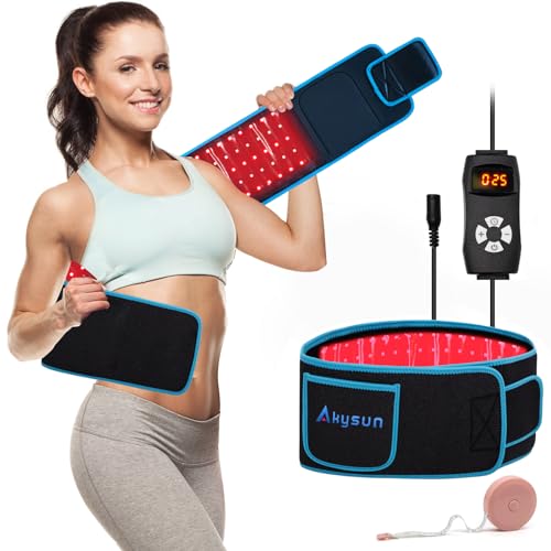 Red Light Therapy Near Infrared Light Therapy Wrap Belt for Body with Timer for Waist Back Shoulder AKYSUN buy supplements canada