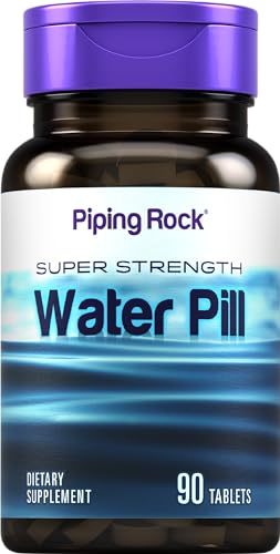 Water Pill | 90 Tablets | Super Strength | with Potassium | Non-GMO, Gluten Free Supplement Piping Rock buy supplements canada