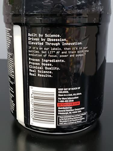 BEYOND RAW LIT AF | Advanced Formula Clinical Strength Pre-Workout Powder | Contains BEYOND RAW buy supplements canada