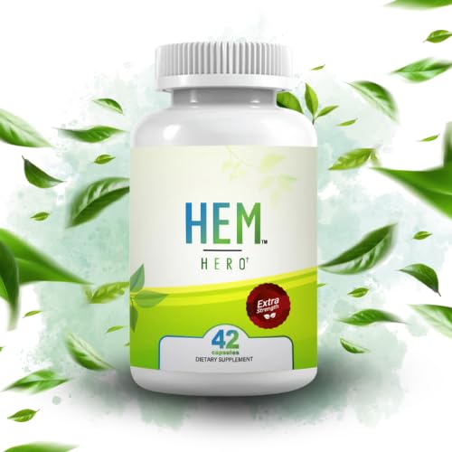 Hem Healer Hem Hero Extra Strength Hemorrhoid Treatment - Reduce Swelling, Soothe Itching & Irritation - 100% Natural - 42 Vegetarian Capsules Hem Healer buy supplements canada