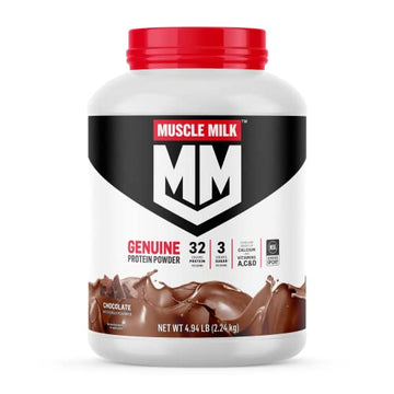 Muscle Milk Genuine Protein Powder, Chocolate, 4.94 Pound, 32 Servings, 32g Protein Muscle Milk buy supplements canada