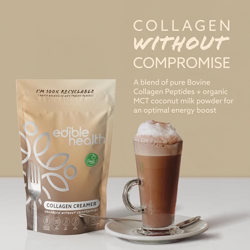 High Protein Bovine Collagen Creamer, Great With Coffee, Hot Chocolate, Smoothies & Porridge Edible Health buy supplements canada