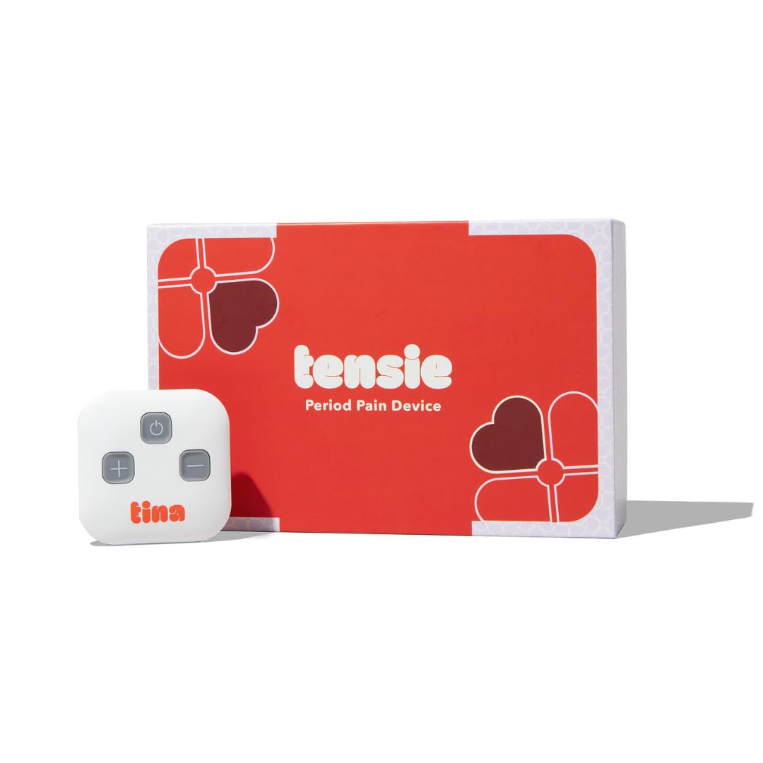 Tensie | Portable Period Pain Relief Device | 30 Gentle, Adjustable Levels for Drug-Free Menstrual Cramp or Lower Back Pain Relief | 10-Hour Battery Life, Rechargeable | Instant Period Cramp Relief TINA buy supplements canada