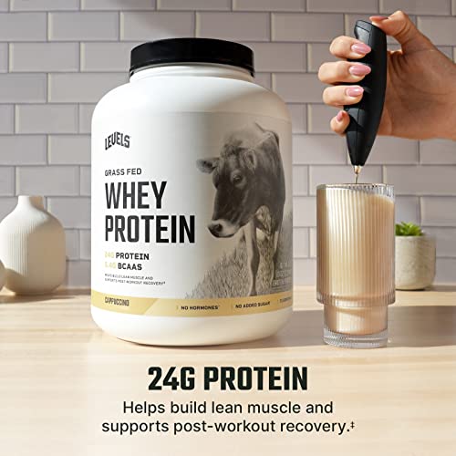 Levels Grass Fed 100% Whey Protein, No Hormones, Cappuccino, 5LB Levels Nutrition buy supplements canada