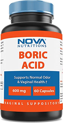 Nova Nutritions Boric Acid Vaginal Suppositories - 100% Pure Made in USA - USP Medical Grade Fine Powder Nova Nutritions buy supplements canada