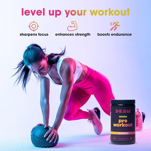 BEAM Be Amazing Vegan Stim Free Pre-Workout Powder | Energy Booster Powdered Drink BEAM buy supplements canada
