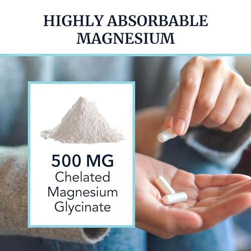 Magnesium Glycinate 500mg | Chelated Bisglycinate Complex for Muscle Relaxation Nobi Nutrition buy supplements canada
