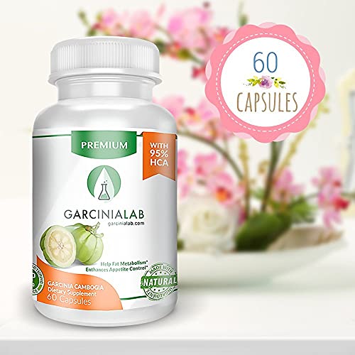 Garcinia Cambogia Extract 100% Pure 95% HCA Pharmaceutical Grade 60 Capsules 1 Month GarciniaLab buy supplements canada