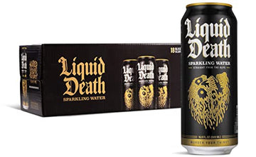 Liquid Death Sparkling Mountain Water, 16.9 oz Tallboys (18-Pack) Liquid Death buy supplements canada